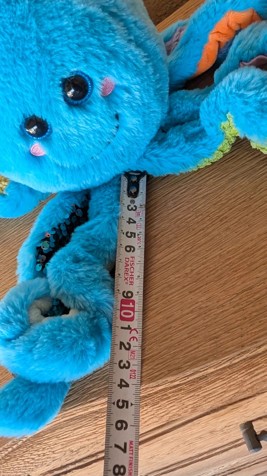 knuffel octopus sensorische ontwikkeling omuyasi blauw meerdere materialen 20 cm – photo 8